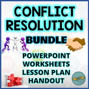 Conflict Resolution Lesson Bundle Social Skills Activities for Teens Communication Emotional Intelligence Middle School High School