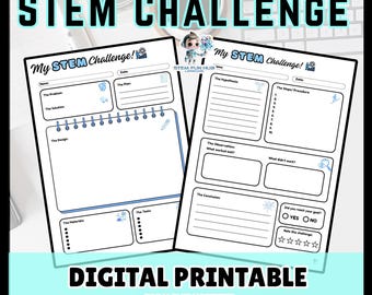 Scientific Method STEM Challenge Worksheet | Printable Science Guide for Kids PDF