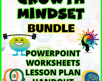 Growth Mindset Lesson Bundle: SEL Activities for Teens (Digital Download)