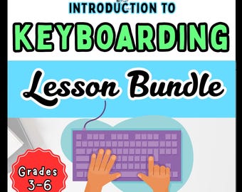 Computer Keyboard Basics and Typing Skills for Beginners Lesson Bundle