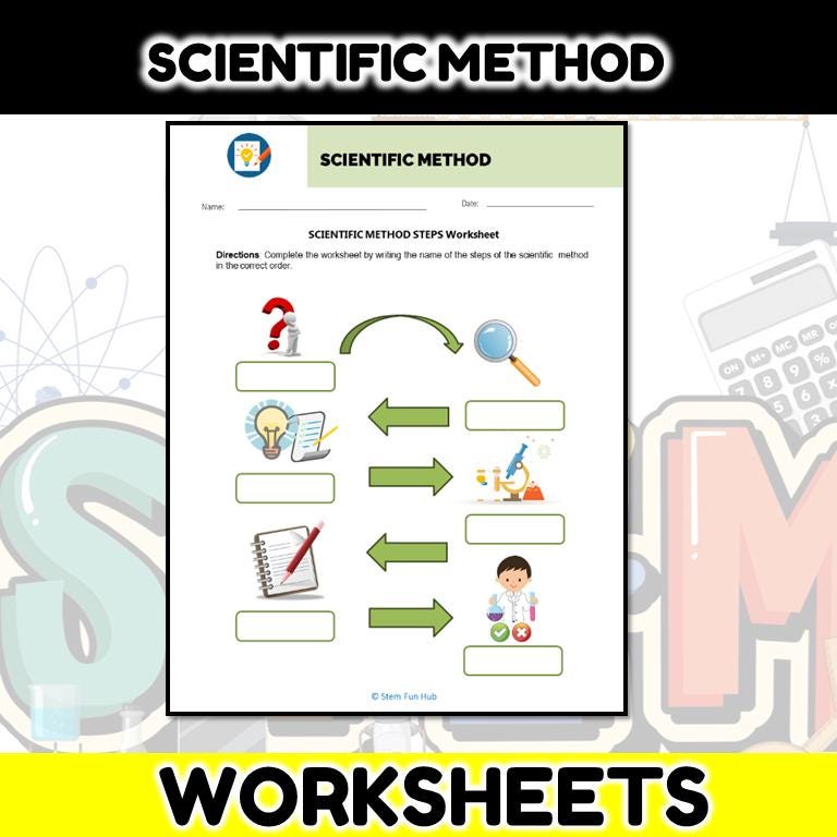Scientific Method Learning Worksheets | Classroom Science Tools | Kids ...