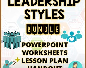 Leadership Styles Lesson Bundle: SEL Activities, Teens Curriculum (Digital Download)