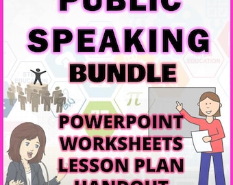 Public Speaking Lesson Bundle: Teen Communication Skills, Speech Activities (Digital Download