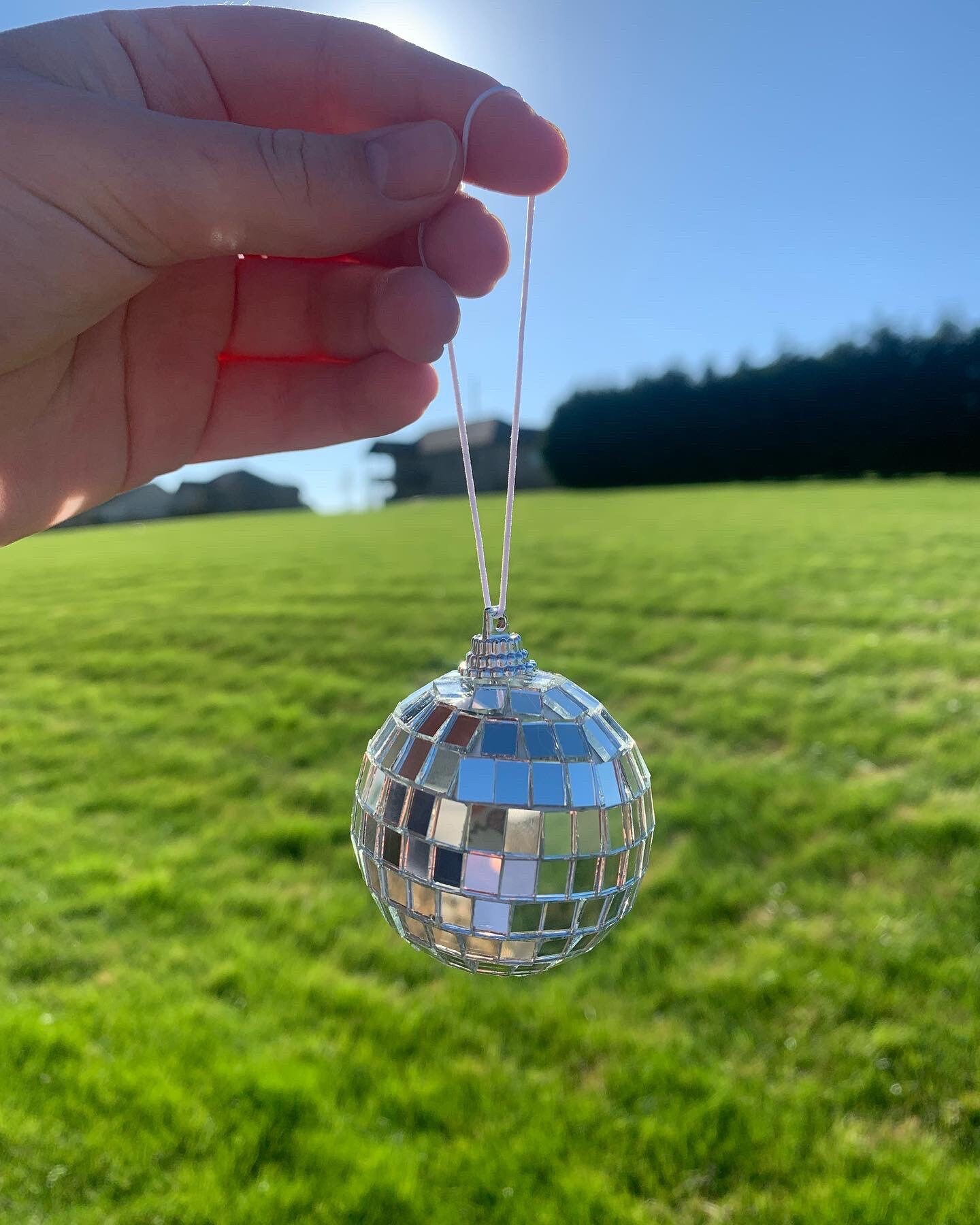 Disco Ball Rear View Car Mirror Hanging Car Disco Ball Car Etsy