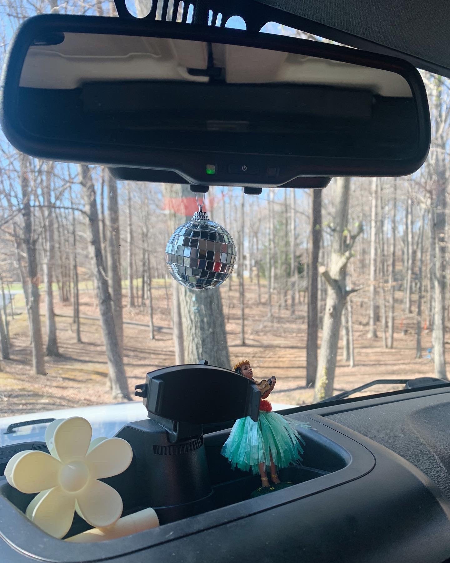 Disco Ball Rear View Car Mirror Hanging Car Disco Ball Car Etsy