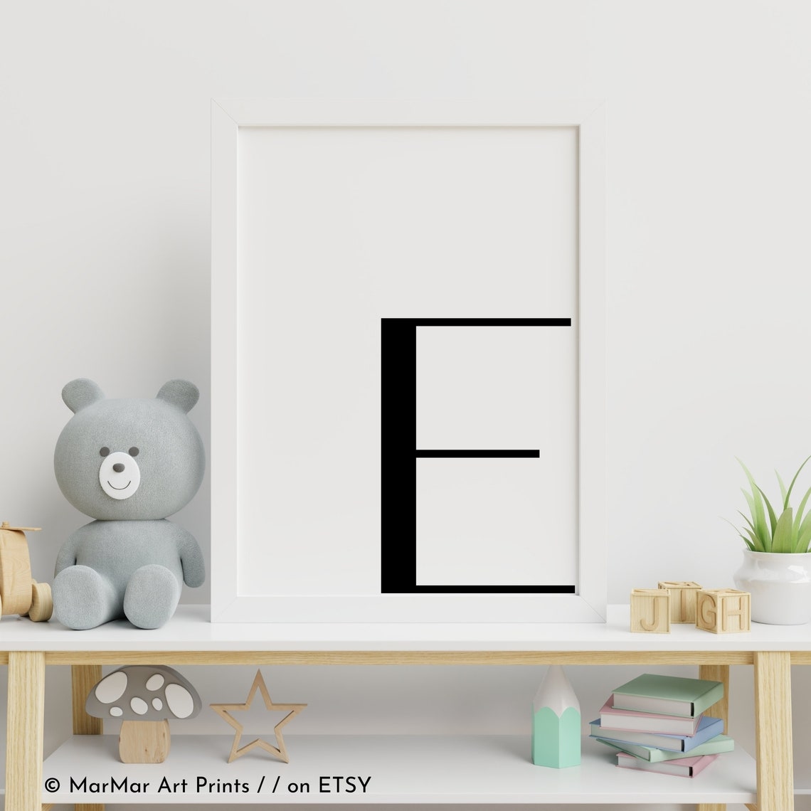 Letter E Printable Wall Art Printable Set of 9 Alphabet - Etsy