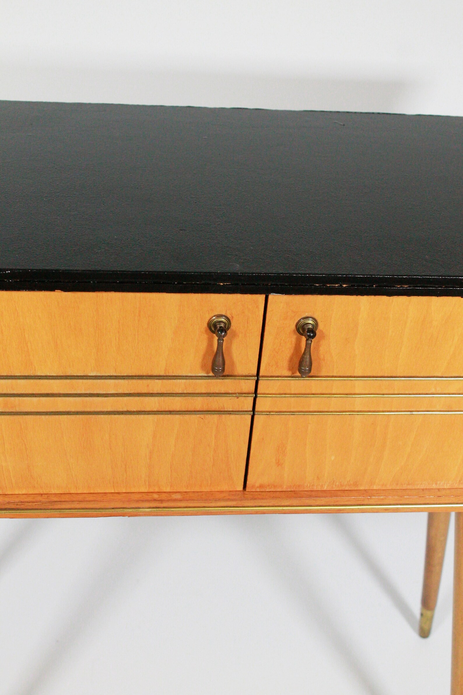 Vintage de mediados de siglo roble alemán con cajones / | Etsy