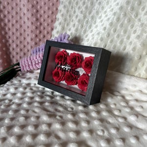 Cornice 3D "Best Mom" con rose / Festa della mamma / regalo per la mamma rosa