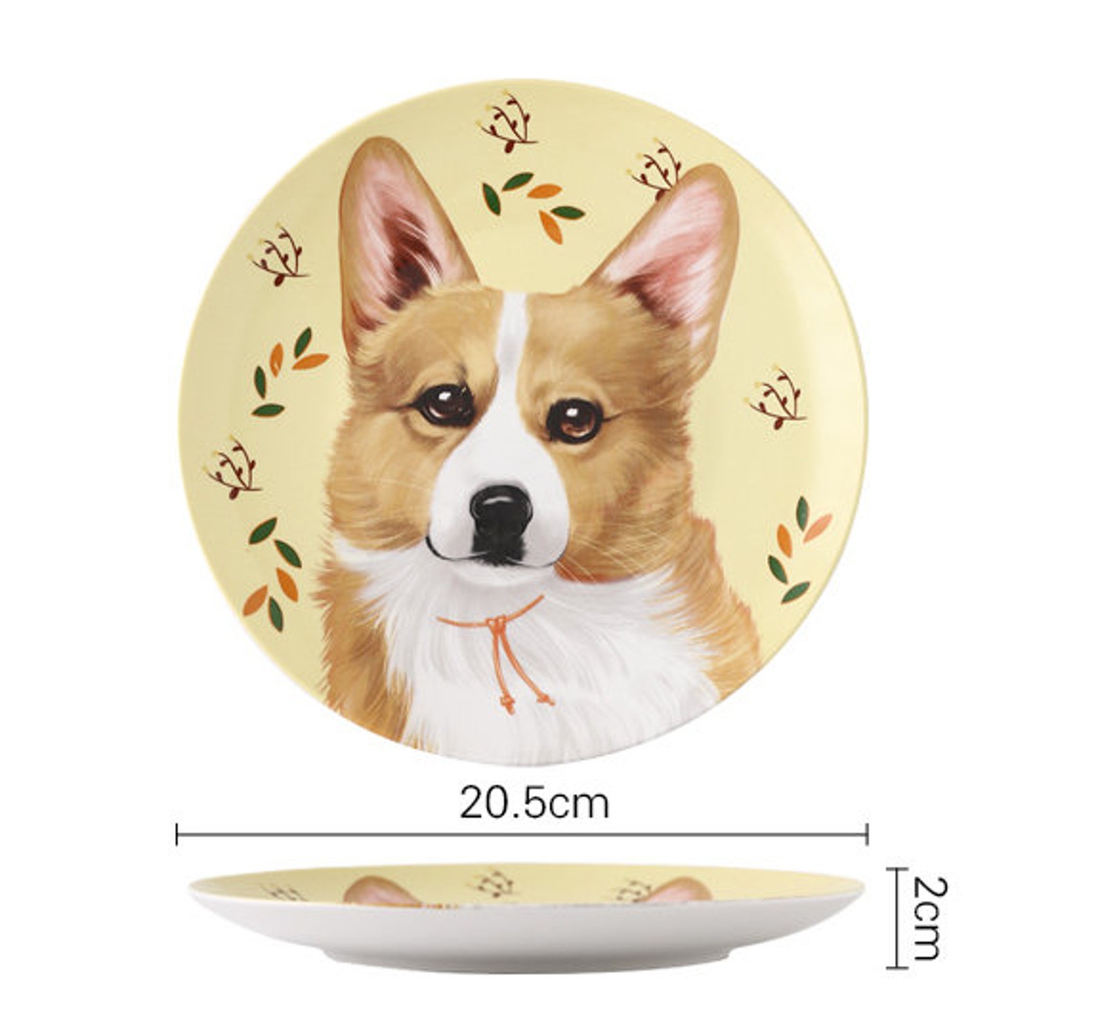 Plates/ Ceramic Plates/ Dog Plates/ Dog Dish/ Drawing Etsy UK