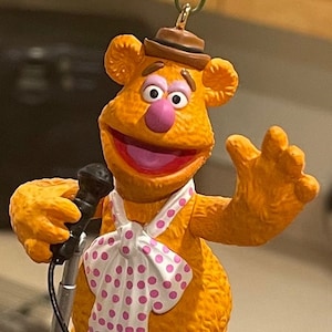 Fozzie Bear, 2000s Muppets musical Keepsake Christmas ornament by Hallmark in MINT CONDITION, SEALED in box