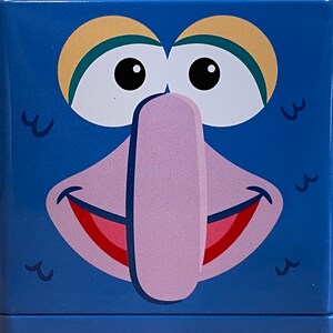 Gonzo the Great, 2000s Muppet Show storage tin by Hallmark Cubeez NEW WITH TAG