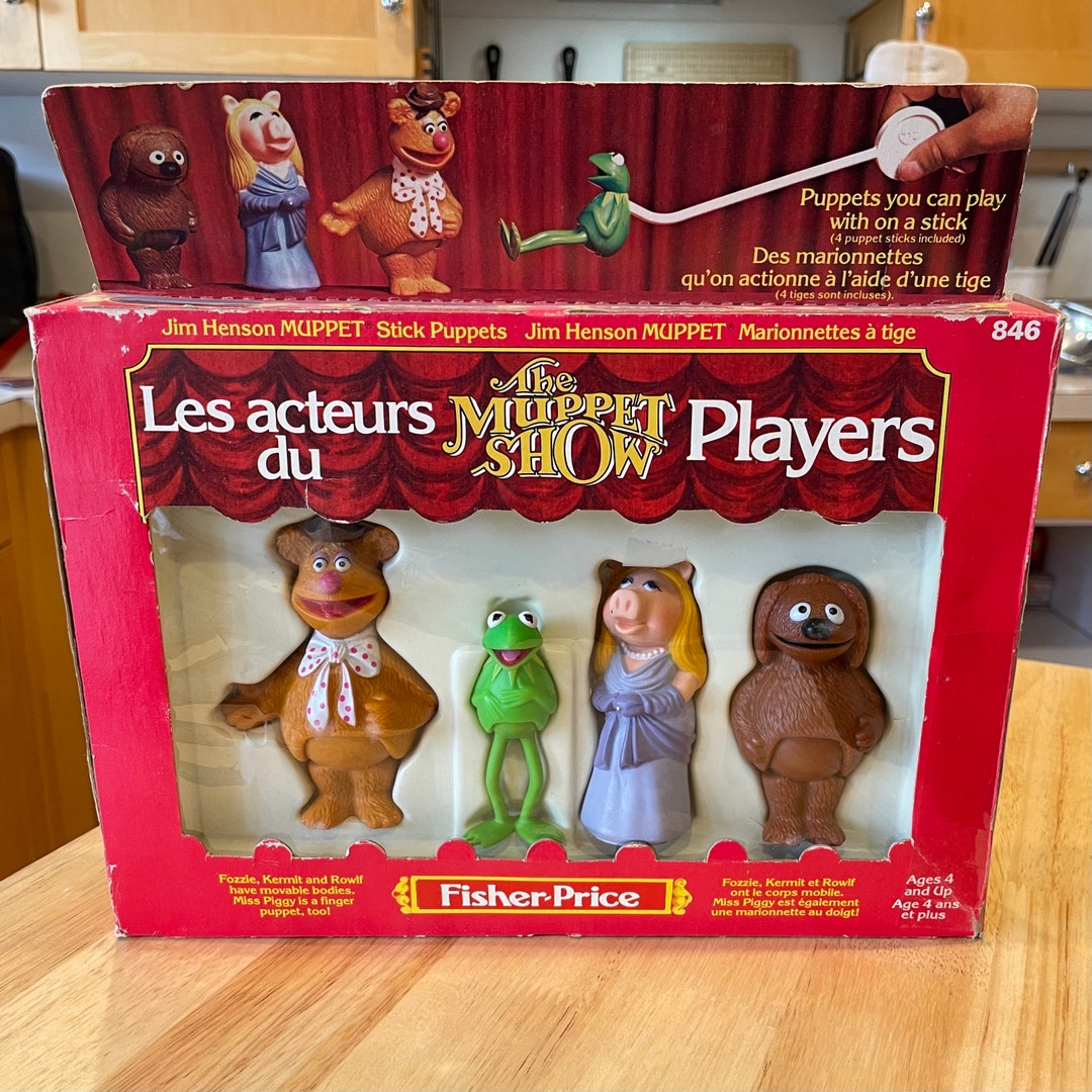 Muppet Show Players 1970s Stick Puppets From Fisher Price Etsy