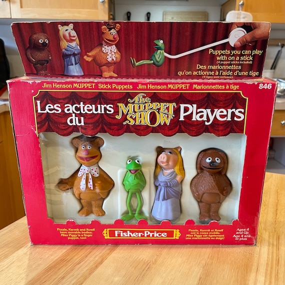 Muppet Show Players, 1970s Stick Puppets From Fisher Price #846