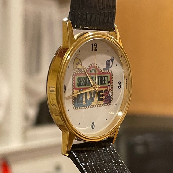 Montre Bracelet Vintage 1970s Sesame Street (Jim Henson) - Rare, Ne Fonctionne Plus