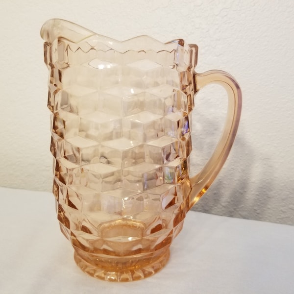 Pink Whitehall Glass Etsy