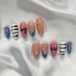 Drop Dead Olivia Rodrigo Tour Design Press On Nails