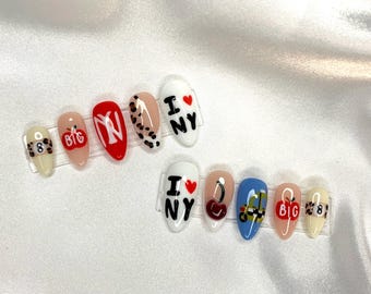 NYC New York Themed Design Press On Nails