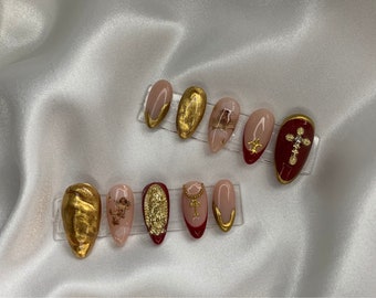 Religious Virgin Mary Design Press On Nails