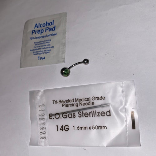 Belly Button Piercing Kit Piercing Supplies Piercing Etsy