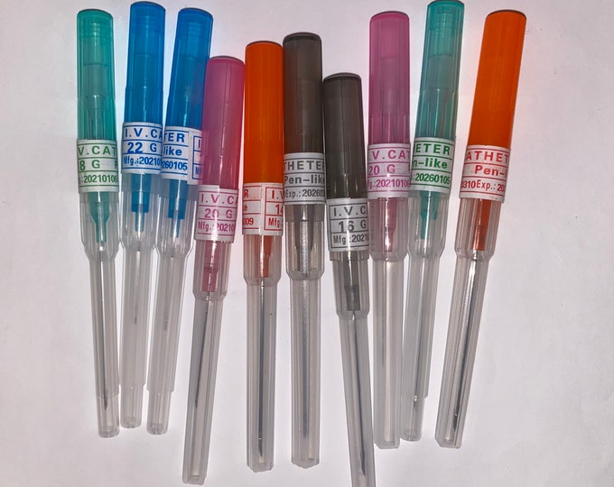 Cannula Catheter Piercing Needle, Sizes 18g, 16g, 14g, Body Jewelry