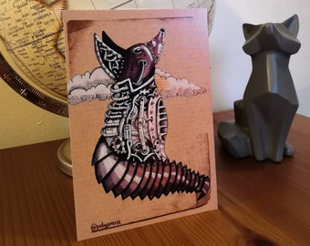 Postal zorro steampunk