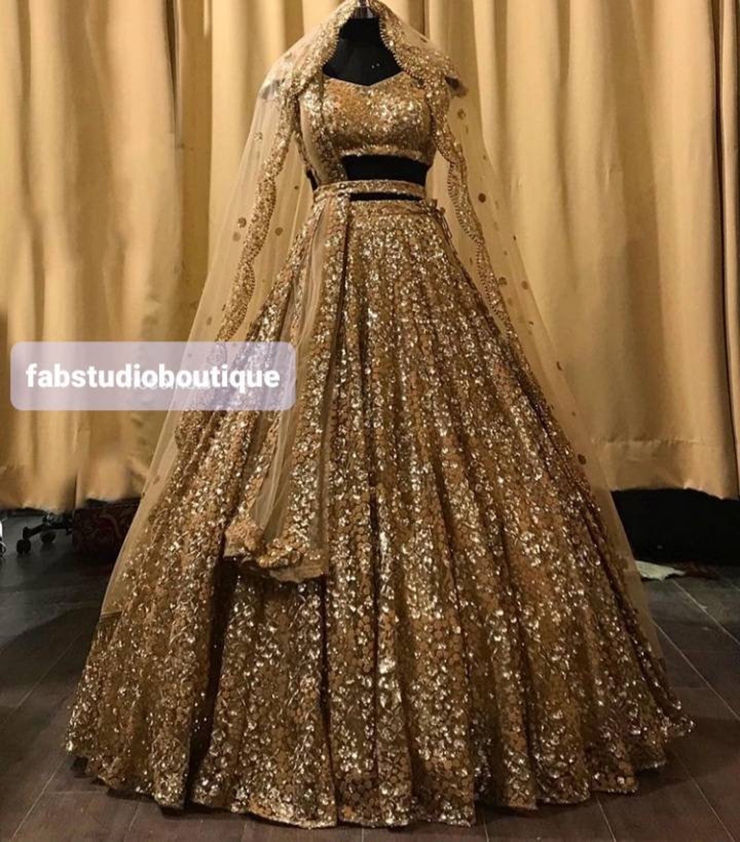 Lehenga Choli Indiano In Net Rosa Con Dupatta - Abito Da Festa Donna - Semi Cucito