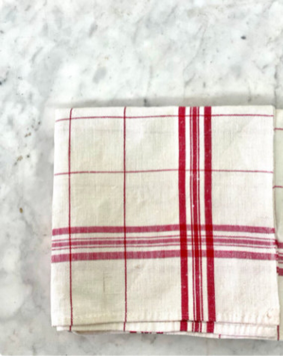 Vintage French Tea Towels French Kitchen Towels Red and Etsy
