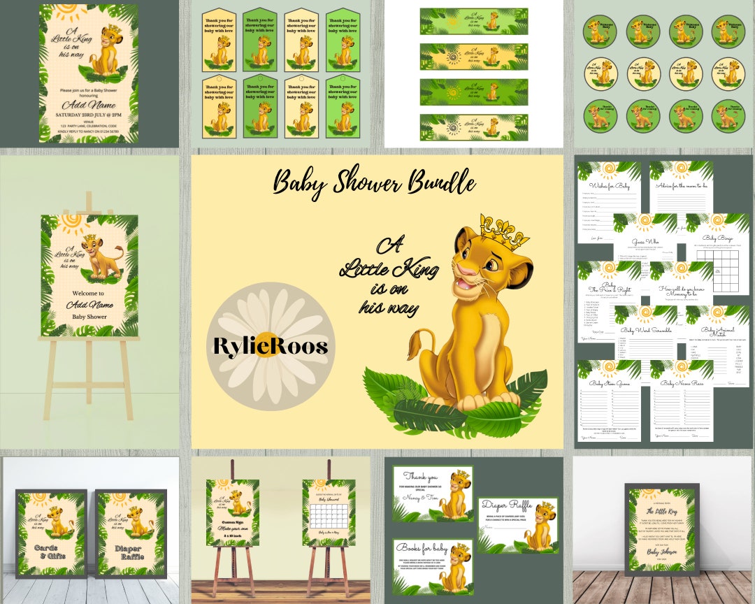 Lion king baby shower 2025