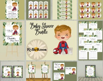Spidey Baby Shower Bundle: Superhero Invitation (Digital Design)