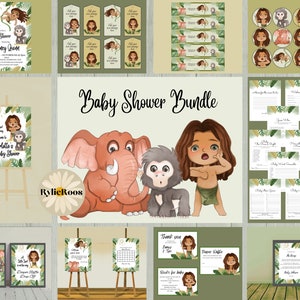 Tarzan Baby Shower Bundle: Jungle Theme (Digital Design)