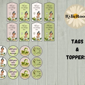 Tiana Princess Cupcake Toppers & Favor Tags (Digital Design)