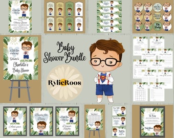 Superhero Baby Shower Bundle: Editable Little Hero Design (Digital Download)