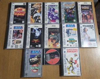 Sega Saturn Games all Tested Authentic pick and Choose Etsy