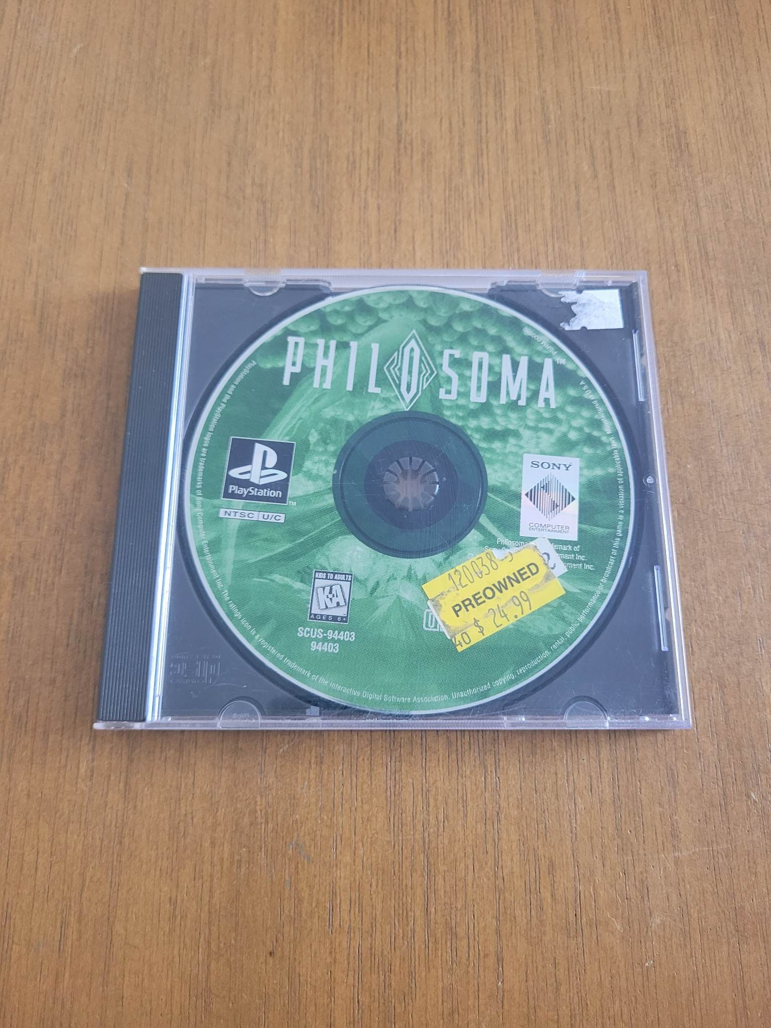 Philosoma Sur PlayStation 1 - Édition NTSC-Jap (complet, Très Bon état)