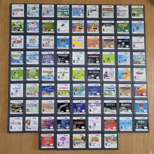 hjemmelevering beton Manchuriet 70 Nintendo DS Games game Only No Case All Authentic - Etsy