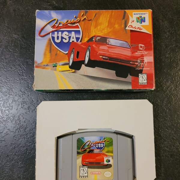 Cruisin' USA - Nintendo 64 *In Box* *Authentic* *Tested and Working*