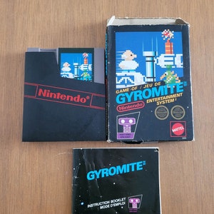 Gyromite 5 Screws Nintendo NES Complete in Box Tested & Authentic image 1