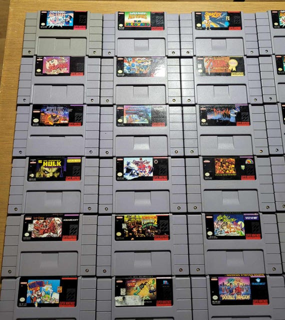 Super Nintendo SNES Super NES Games All Authentic Tested pick and Choose Etsy