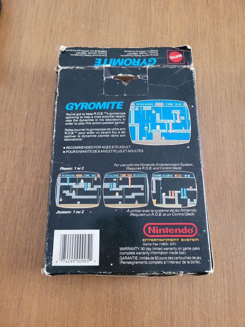Gyromite 5 Screws Nintendo NES Complete in Box Tested & Authentic image 8