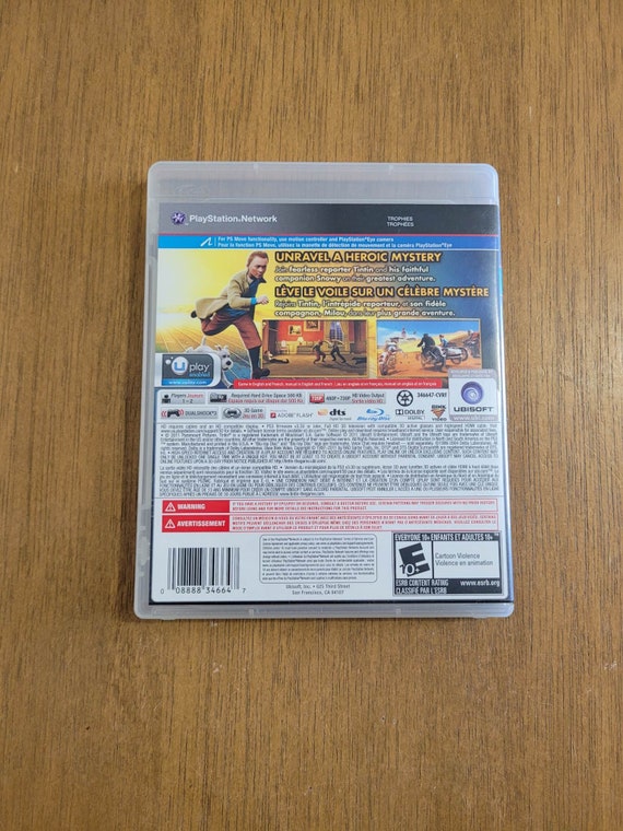 The Adventures of Tintin - Playstation 3 *tested & Authentic* - Etsy