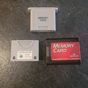 Nintendo 64 Memory Card Controller Paks tested Working Etsy
