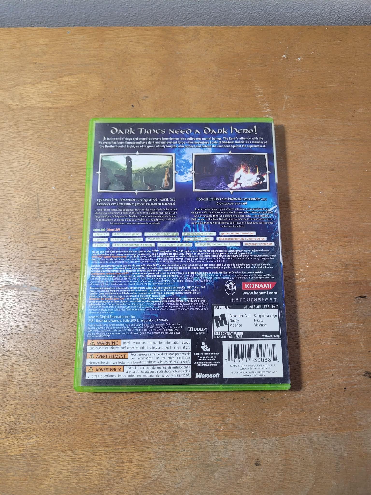 Castlevania : Lords of Shadow - Xbox 360 *tested & Authentic* - Etsy
