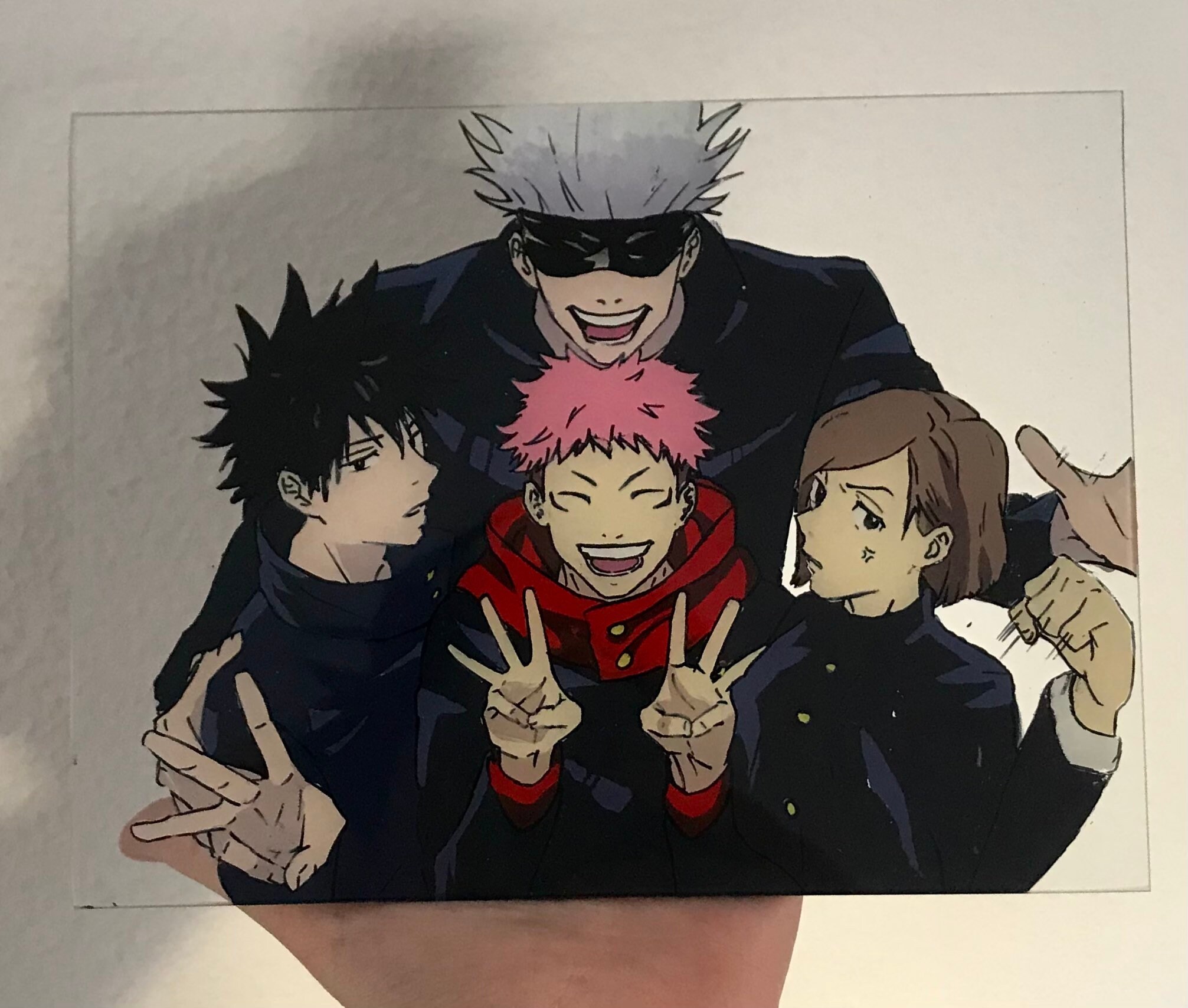 Jujutsu Kaisen Glass Painting Etsy