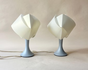 Pair of Vintage 90s Slamp Gemmy Table Lamps, Italian Resin Lights by 7Notti