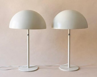 Vintage 90s IKEA Brasa Table Lamp Pair, Large Mushroom Lamps