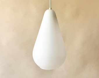 Vintage Italian 60s Murano Glass Teardrop Pendant Light, Venini Style