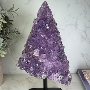 Amethyst Cluster on Stand from Brazil! Over 1 lb!