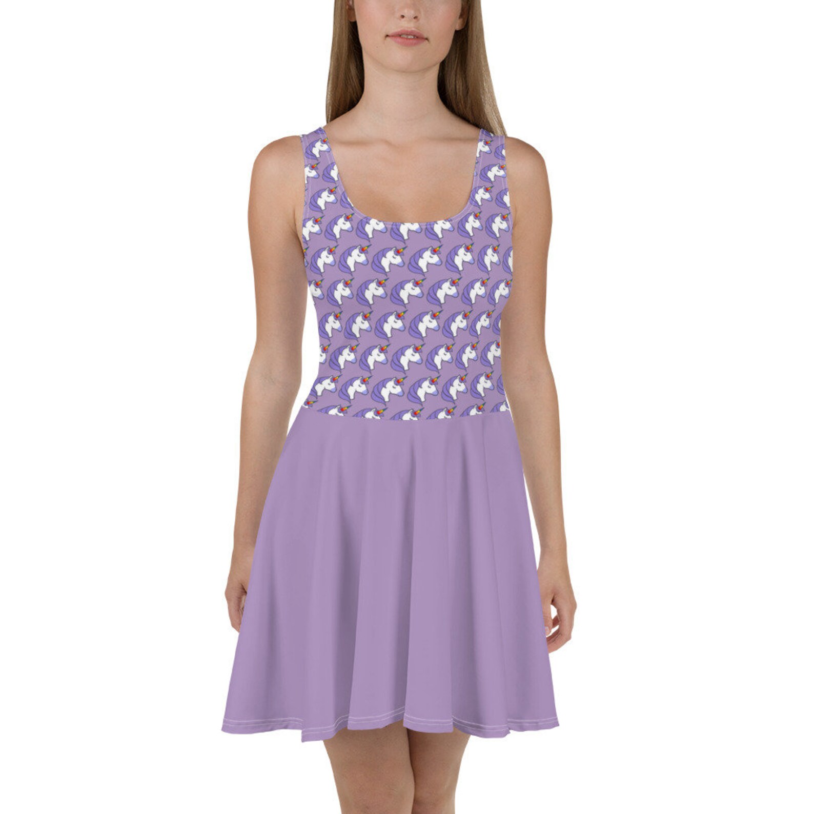 lavender skater dress