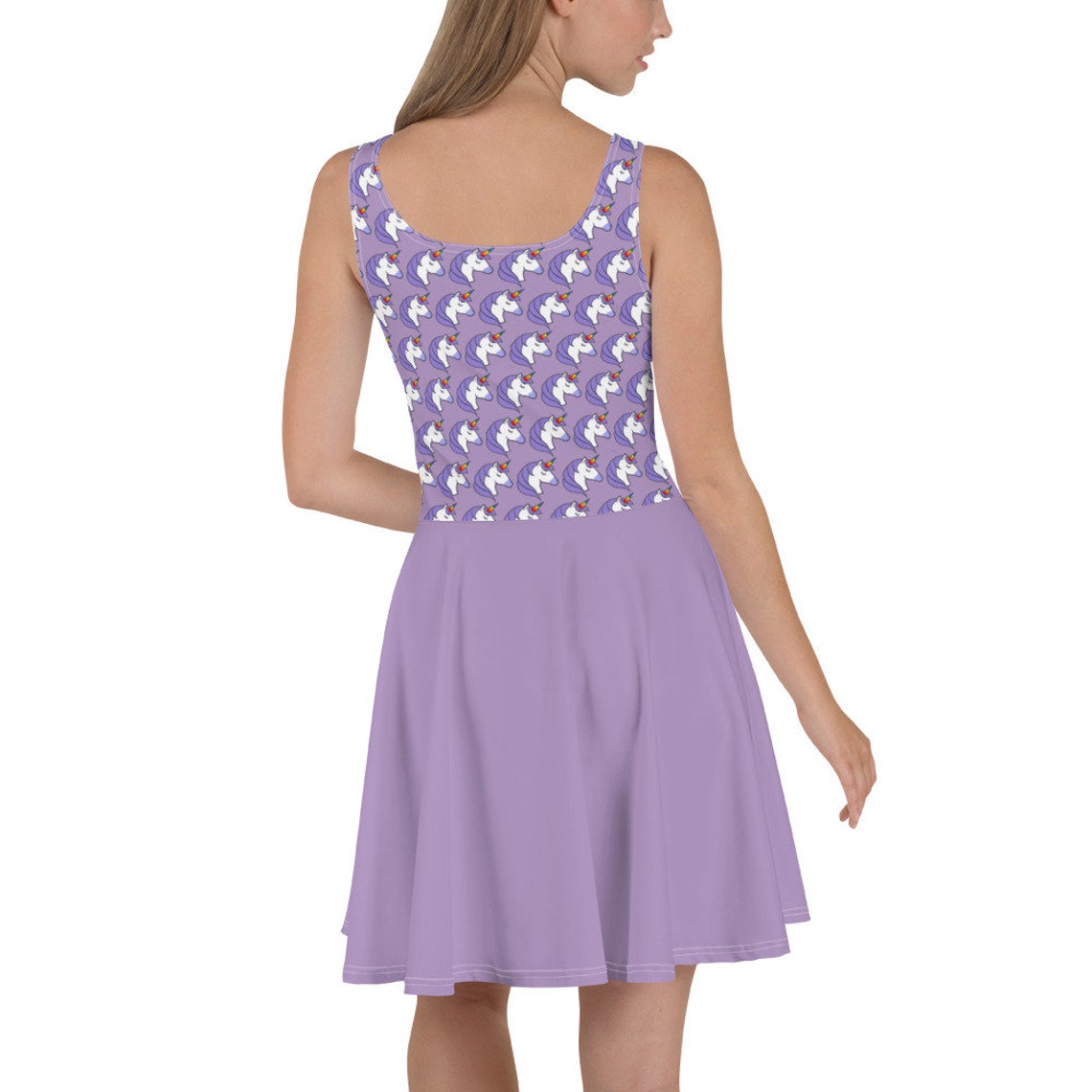 lavender skater dress