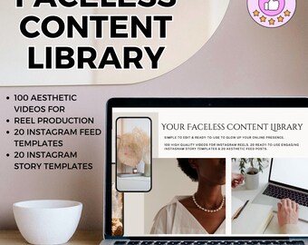 Faceless Videos | Aesthetic Videos | Master Resell Rights | MRR | Done For You | DFY | Faceless Instagram Account | Story Templates | Boho
